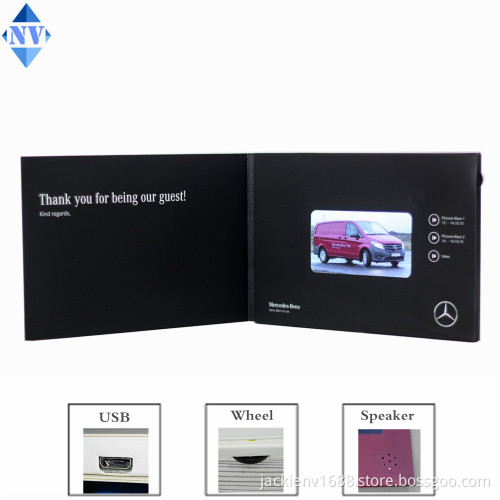 4.3 inch video brochure card for promotion advertising gift